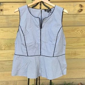 DKNY size XL peplum blouse